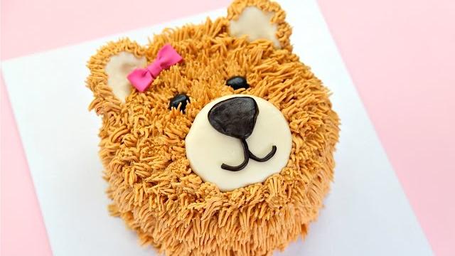 Teddy bear cake decorating - cake style Teddy bear cake decorating - cake style