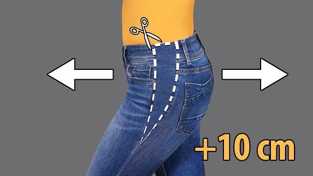 How to upsize jeans in the waist - my perfect sewing lifehack! How to upsize jeans in the waist - my perfect sewing lifehack!