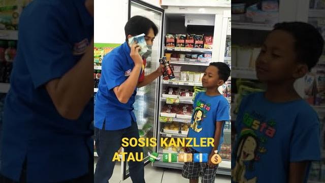 Pilih sosis kanzler atau uang ? #shorts Pilih sosis kanzler atau uang ? #shorts