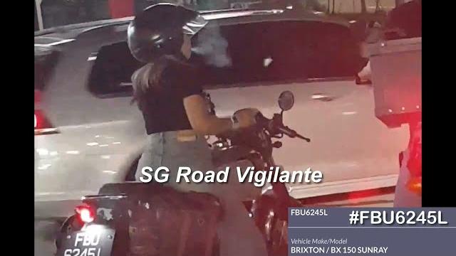 11jun2025 caltex jurong west st 93 #fbu6245l bx150 motorcyclist smoking in the petrol station 11jun2025 caltex jurong west st 93 #fbu6245l bx150 motorcyclist smoking in the petrol station