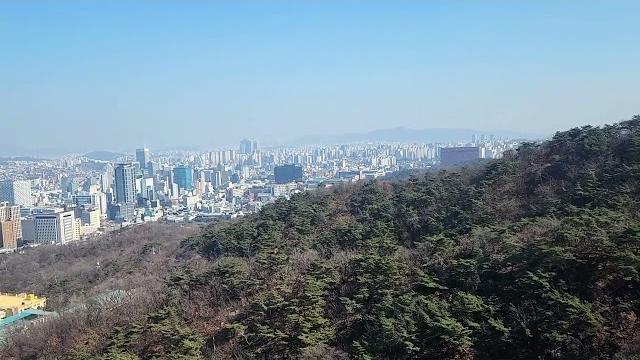 Tram to namsan tower, seoul, south korea Tram to namsan tower, seoul, south korea