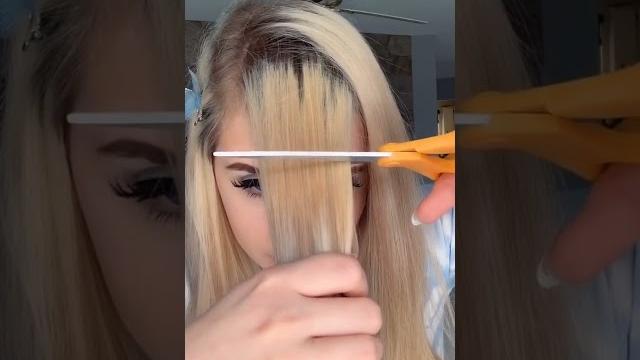 Mackenzie cuts her hair.... #shorts Mackenzie cuts her hair.... #shorts