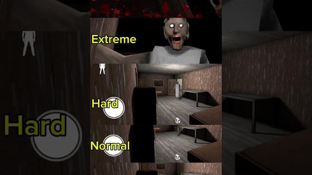 Granny impossible vs extreme vs hard vs normal vs easy Granny impossible vs extreme vs hard vs normal vs easy