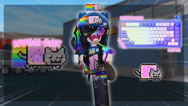 Playing mm2 as nyan cat *keyboard asmr* Playing mm2 as nyan cat *keyboard asmr*