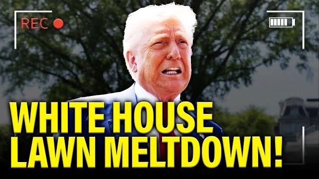 Trump has meltdown at wh lawn and loses it on ca gov Trump has meltdown at wh lawn and loses it on ca gov