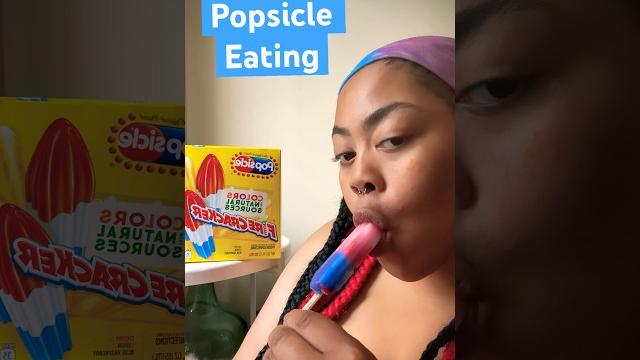 Asmr popsicle eating (no talking) #shorts #eating Asmr popsicle eating (no talking) #shorts #eating