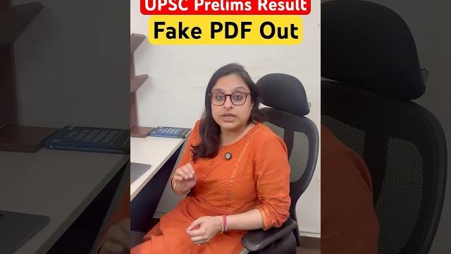 Upsc prelims 2025 result, fake pdf out.  Upsc prelims 2025 result, fake pdf out. 