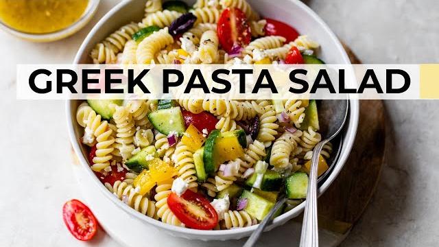 Greek pasta salad | easy, healthy recipe Greek pasta salad | easy, healthy recipe