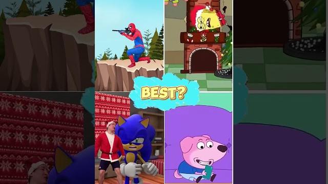 Spider-man jingle bells- who is the best ?? #spiderman #shorts Spider-man jingle bells- who is the best ?? #spiderman #shorts
