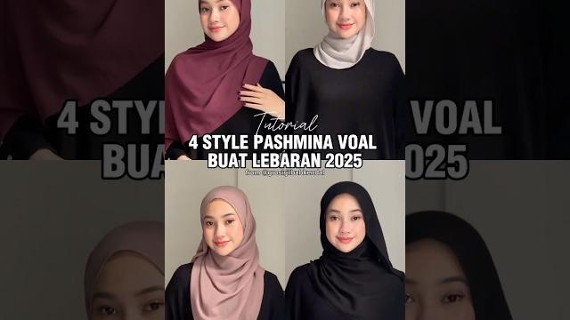 4 style pashmina voal buat lebaran 2025 #shorts #hijab #lebaran 4 style pashmina voal buat lebaran 2025 #shorts #hijab #lebaran