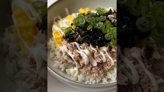 Korean tuna mayo rice bowl Korean tuna mayo rice bowl