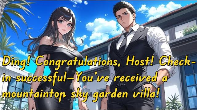 Ding! congratulations, host! check-in successful—you’ve received a mountaintop sky garden villa! Ding! congratulations, host! check-in successful—you’ve received a mountaintop sky garden villa!