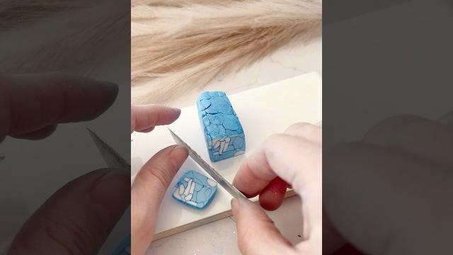 Faux stone pieces using #polymerclay and #pigmentpowder tutorial coming to our channel this week! Faux stone pieces using #polymerclay and #pigmentpowder tutorial coming to our channel this week!