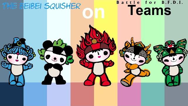 If the beibei squisher characters were on bfb teams If the beibei squisher characters were on bfb teams