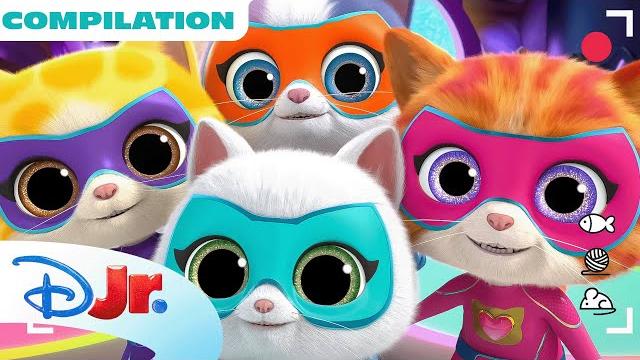 Superkitties su-purr adventures shorts | oopsie kitty! & more! | compilation | @disneyjr Superkitties su-purr adventures shorts | oopsie kitty! & more! | compilation | @disneyjr