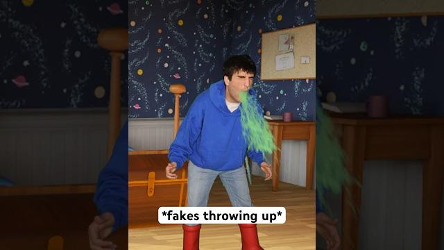 When you fake sick to stay home from school #shorts #relatable When you fake sick to stay home from school #shorts #relatable