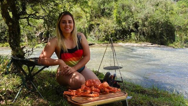 King crab asmr - cooking and relaxing by the river King crab asmr - cooking and relaxing by the river