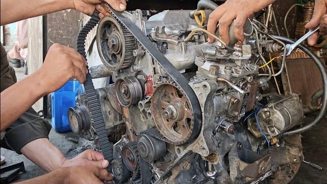 How to repair toyota 2c diesel pump - toyota 2c engine timing belt install / 2c fuel pump fitting How to repair toyota 2c diesel pump - toyota 2c engine timing belt install / 2c fuel pump fitting