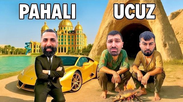 Ucuz vs pahali otel | i̇lkel şartlarda mağarada hayatta kaldik Ucuz vs pahali otel | i̇lkel şartlarda mağarada hayatta kaldik