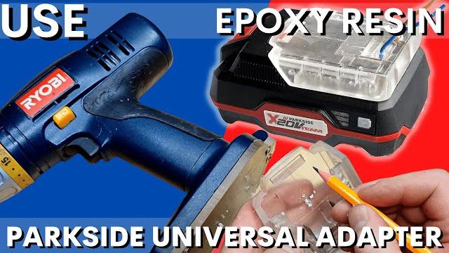 Parkside x20v team battery, i made an epoxy resin adapter, i will show you how to use it. Parkside x20v team battery, i made an epoxy resin adapter, i will show you how to use it.