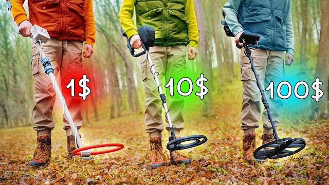 Металлоискатель за 1$ vs 10$ vs 100$! Металлоискатель за 1$ vs 10$ vs 100$!