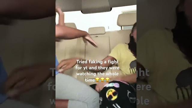 Fake fight gone wrong Fake fight gone wrong