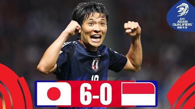 Japan run riot, indonesia look ahead! | japan - indonesia | highlights #asianqualifiers - road to 26 Japan run riot, indonesia look ahead! | japan - indonesia | highlights #asianqualifiers - road to 26