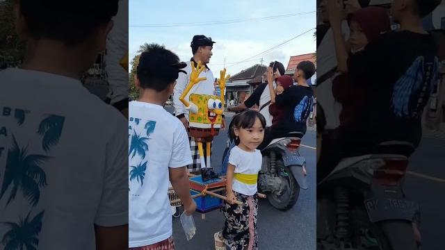 Ogoh-ogoh spongebob squarepants bocil || balinese new year Ogoh-ogoh spongebob squarepants bocil || balinese new year