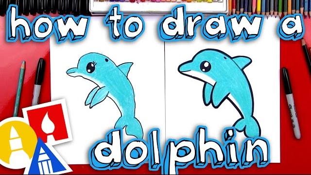 How to draw a cartoon dolphin How to draw a cartoon dolphin