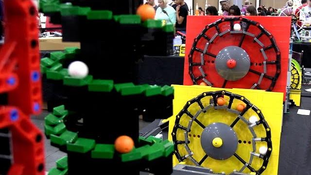Lego great ball contraption at atlanta brick con 2025 Lego great ball contraption at atlanta brick con 2025
