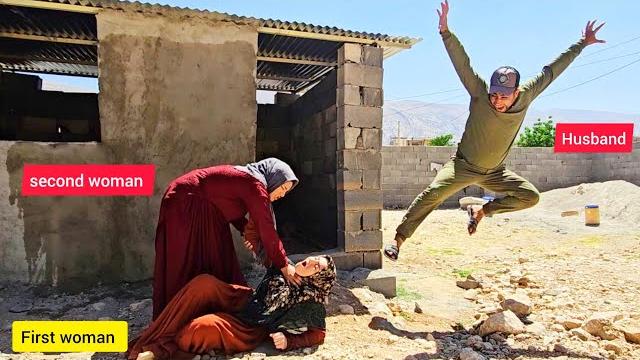 Husband's love for second wife by plastering her house: first wife's endless jealousy Husband's love for second wife by plastering her house: first wife's endless jealousy