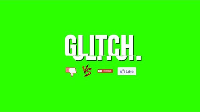 Effects with glitch #2 / green screen - chroma key Effects with glitch #2 / green screen - chroma key