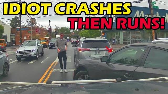 Road rage escalates to a full-on hit & run Road rage escalates to a full-on hit & run