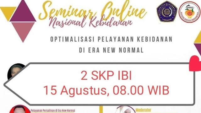 Webinar bidan 15 agustus 2020, 2 skp ibi || umla Webinar bidan 15 agustus 2020, 2 skp ibi || umla