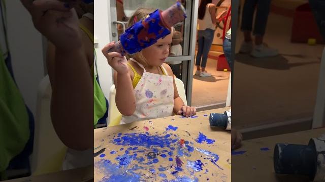 Cute baby naomi is developing her fine motor skills at the museum #baby #babyplayfood#babyactivities Cute baby naomi is developing her fine motor skills at the museum #baby #babyplayfood#babyactivities