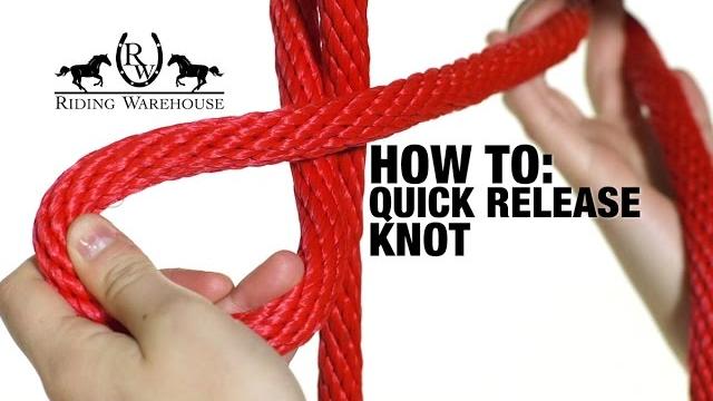 How to correctly tie a quick release knot How to correctly tie a quick release knot