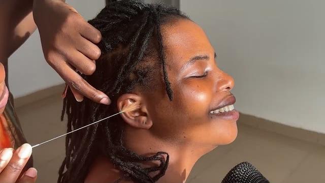 Asmr ear cleaning, aggressive ear licking, face picking, ear eating, ear biting, scalp back scratch Asmr ear cleaning, aggressive ear licking, face picking, ear eating, ear biting, scalp back scratch