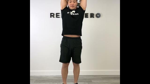 Triceps stretch - beginner mobility exercise Triceps stretch - beginner mobility exercise