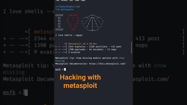 Hacking with metasploit #commands #kali Hacking with metasploit #commands #kali