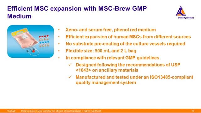 Mesenchymal stromal or stem cell (msc) workflow for efficient clinical translation: from... Mesenchymal stromal or stem cell (msc) workflow for efficient clinical translation: from...