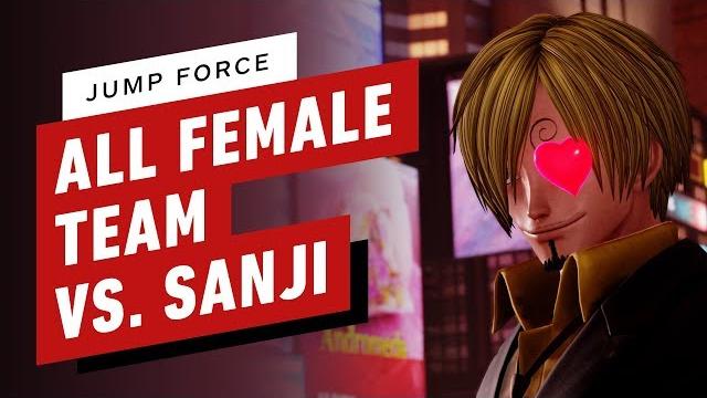 Jump force - all female team vs sanji gameplay Jump force - all female team vs sanji gameplay
