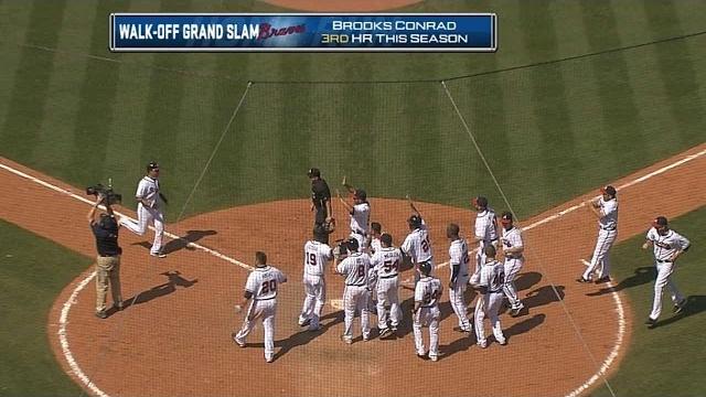 Conrad's slam gives braves walk-off win Conrad's slam gives braves walk-off win