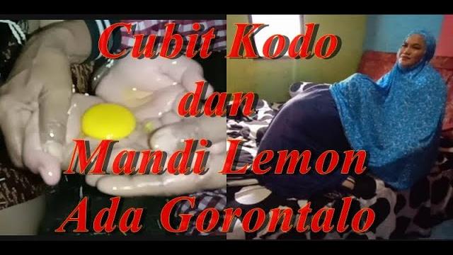 Proses pembeatan adat gorontalo (cubit kodo dan mandi lemon, makan telur mentah serta injang piring) Proses pembeatan adat gorontalo (cubit kodo dan mandi lemon, makan telur mentah serta injang piring)
