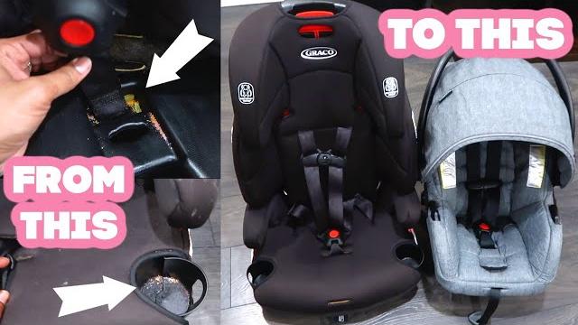Cleaning a toddler and infant car seat | evenflo safemax | graco tranzitions 3-in-1 harness booster Cleaning a toddler and infant car seat | evenflo safemax | graco tranzitions 3-in-1 harness booster