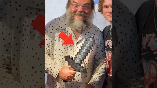 I made jack black a minecraft sword I made jack black a minecraft sword