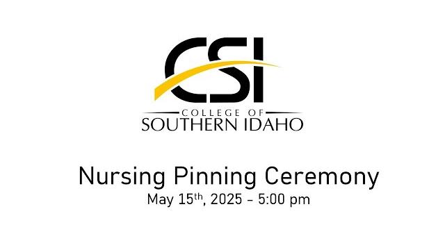 Csi nursing pinning ceremony - may 15th, 5:00pm Csi nursing pinning ceremony - may 15th, 5:00pm