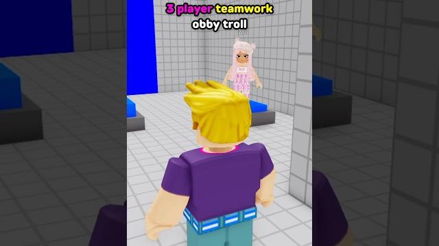 3 player teamwork obby troll in roblox 3 player teamwork obby troll in roblox