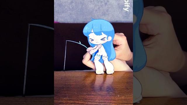 Pepako doll fishing #diy #pepako #pepakura Pepako doll fishing #diy #pepako #pepakura