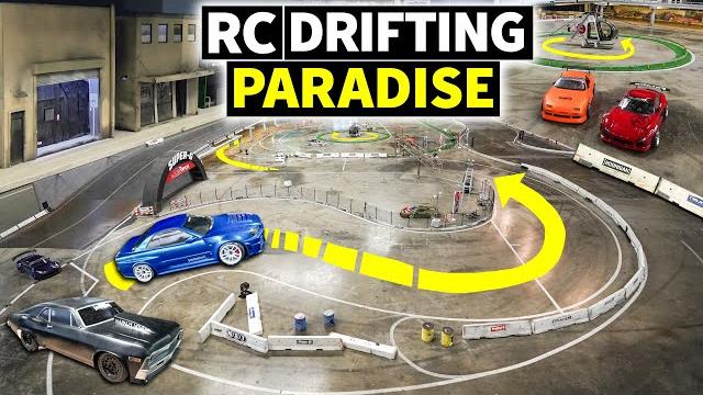 This car shop turned into a rc drift house: super g drift arena! This car shop turned into a rc drift house: super g drift arena!