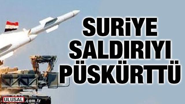 Suriye saldırıyı püskürttü Suriye saldırıyı püskürttü